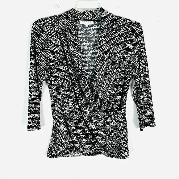 Chaus Tops Chaus Faux Wrap Top Poshmark